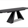 Стол обеденный Signal SALVADORE Ceramic 160 раскладной (Pietra Di Savoia серый/черный мат) заказать в Осколе по цене 136 474 руб. с доставкой в Старый Оскол, Губкин, Белгород