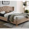 Кровать Signal ASPEN VELVET BLUVEL 28 (бежевый/дуб) 160/200 заказать в Осколе по цене 62 781 руб. с доставкой в Старый Оскол, Губкин, Белгород
