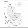 Кресло Signal VIVIEN Velvet (темный бежевый/черный) заказать в Осколе по цене 52 138 руб. с доставкой в Старый Оскол, Губкин, Белгород