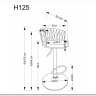 Стул барный Halmar H125 (бежевый/черный) заказать в Осколе по цене 15 165 руб. с доставкой в Старый Оскол, Губкин, Белгород