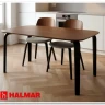 Стол обеденный Halmar PEDRO 160 (орех/черный) заказать в Осколе по цене 49 171 руб. с доставкой в Старый Оскол, Губкин, Белгород