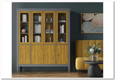 Шкаф для посуды Ольса-С 440 из массива сосны