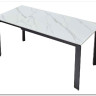 Стол CORNER 120 MATT WHITE MARBLE SOLID CERAMIC / BLACK заказать в Осколе по цене 53 750 руб. с доставкой в Старый Оскол, Губкин, Белгород