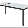 Стол CORNER 120 MATT WHITE MARBLE SOLID CERAMIC / BLACK заказать в Осколе по цене 53 750 руб. с доставкой в Старый Оскол, Губкин, Белгород