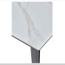 Стол CORNER 120 MATT WHITE MARBLE SOLID CERAMIC / BLACK заказать в Осколе по цене 53 750 руб. с доставкой в Старый Оскол, Губкин, Белгород
