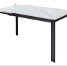 Стол CORNER 120 MATT WHITE MARBLE SOLID CERAMIC / BLACK заказать в Осколе по цене 53 750 руб. с доставкой в Старый Оскол, Губкин, Белгород