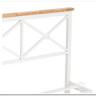 Купить Кровать Iris (mod.9311) дерево гевея/металл, 160*200 см (Queen bed), Белый (White) с доставкой по России по цене производителя можно в магазине Другая Мебель в Старом Осколе