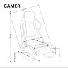 Кресло-качалка Halmar GAMER (черный/красный) заказать в Осколе по цене 24 351 руб. с доставкой в Старый Оскол, Губкин, Белгород