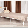 Купить Кровать Iris (mod.9311) дерево гевея/металл, 90*200 см (Single bed), Белый (White) с доставкой по России по цене производителя можно в магазине Другая Мебель в Старом Осколе