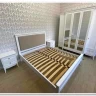 Купить Кровать двуспальная Римини с мягким изголовьем с доставкой по России по цене производителя можно в магазине Другая Мебель в Старом Осколе