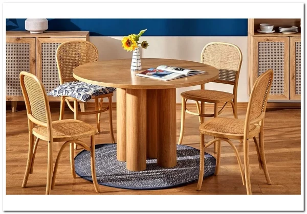 Стол обеденный Halmar ELEFANTE OKRAGLY (дуб натуральный) заказать в Осколе по цене 91 748 руб. с доставкой в Старый Оскол, Губкин, Белгород