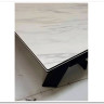 Стол ORISTANO 200 MARBLES KL-99 Белый мрамор матовый, итальянская керамика/ черный каркас, DISAUR заказать в Осколе по цене 99 040 руб. с доставкой в Старый Оскол, Губкин, Белгород