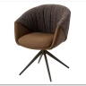 Стул ГИССЕН (GISSEN) 360 град., цвет КОФЕ HP032-08A PU / V885-1, экокожа / ткань / ЛАТТЕ, ®DISAUR заказать в Осколе по цене 18 550 руб. с доставкой в Старый Оскол, Губкин, Белгород