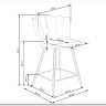Стул барный Halmar H106 (темно-зеленый/черный/золотой) заказать в Осколе по цене 13 590 руб. с доставкой в Старый Оскол, Губкин, Белгород