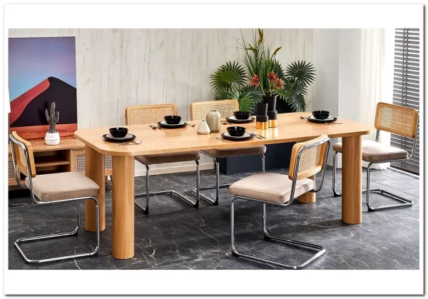 Стол обеденный Halmar ELEFANTE PROSTOKAT (дуб натуральный) заказать в Осколе по цене 132 102 руб. с доставкой в Старый Оскол, Губкин, Белгород