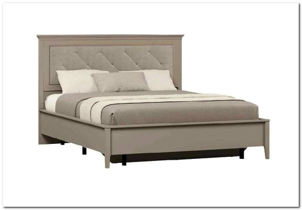 Кровать с мягким элементом Classic LOZ160x200 глиняный серый BRW заказать в Осколе по цене 43 300 руб. с доставкой в Старый Оскол, Губкин, Белгород