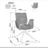 Стул кухонный Signal WING Brego 31 (светло-бежевый/черный) заказать в Осколе по цене 23 334 руб. с доставкой в Старый Оскол, Губкин, Белгород