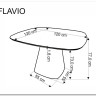 Стол обеденный Halmar FLAVIO 120 (белый) заказать в Осколе по цене 51 231 руб. с доставкой в Старый Оскол, Губкин, Белгород