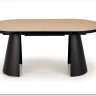 Стол обеденный Halmar GIACOMO 180 раскладной (натуральный/черный) заказать в Осколе по цене 74 121 руб. с доставкой в Старый Оскол, Губкин, Белгород