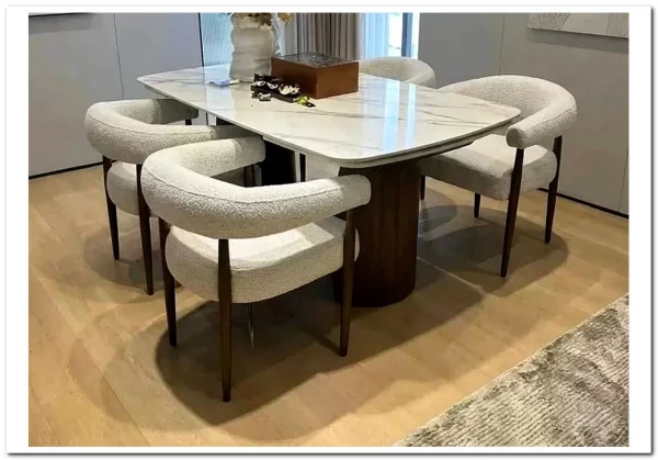 Стол ВЕСТБЕРГ (WESTBERG) 180 КАЛАКАТТА (GLOSS CALACATTA GOLD SOLID CERAMIC) / Орех натур, ®DISAUR заказать в Осколе по цене 104 600 руб. с доставкой в Старый Оскол, Губкин, Белгород