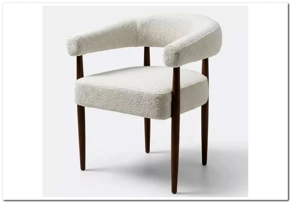 Стул БОНСАЙ (BONSAI), цвет СВЕТЛО-БЕЖЕВЫЙ CLOUD-113, букле / ОРЕХ , ®DISAUR заказать в Осколе по цене 20 450 руб. с доставкой в Старый Оскол, Губкин, Белгород