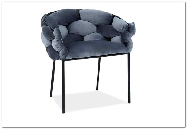 Стул кухонный Signal NORTE Velvet Bluvel 14 (серый/черный мат) заказать в Осколе по цене 25 964 руб. с доставкой в Старый Оскол, Губкин, Белгород