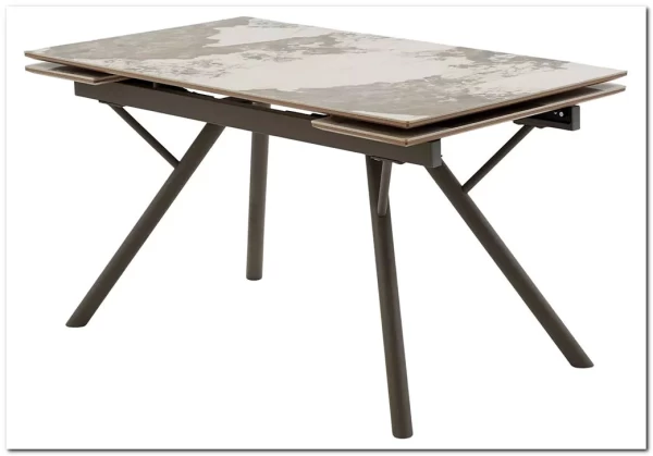 Стол ЛИБЕРТИ 180 цвет ПАНДОРА (Pandora), керамика / Латте каркас заказать в Осколе по цене 52 100 руб. с доставкой в Старый Оскол, Губкин, Белгород