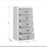 Комод Koen КОМ5S ясень снежный BRW заказать в Осколе по цене 12 700 руб. с доставкой в Старый Оскол, Губкин, Белгород