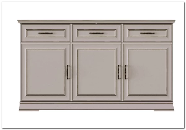 Тумба-комод Флоренция KOM3D3S персидский жемчуг БРВ заказать в Осколе по цене 46 300 руб. с доставкой в Старый Оскол, Губкин, Белгород