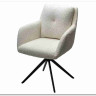Стул MEADOW 360 град. поворот. Белый XD841-01, букле / черный каркас, DISAUR заказать в Осколе по цене 15 615 руб. с доставкой в Старый Оскол, Губкин, Белгород