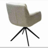 Стул MEADOW 360 град. поворот. Белый XD841-01, букле / черный каркас, DISAUR заказать в Осколе по цене 15 615 руб. с доставкой в Старый Оскол, Губкин, Белгород