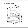 Кресло компьютерное Halmar ADRIANO SKID (черный) заказать в Осколе по цене 19 983 руб. с доставкой в Старый Оскол, Губкин, Белгород