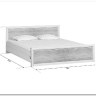 Купить Кровать с подъемным механизмом Koen LOZ160x200 ясень снежный BRW с доставкой по России по цене производителя можно в магазине Другая Мебель в Старом Осколе