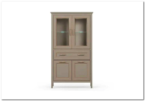 Шкаф-витрина Classic глиняный серый REG2W2D1S/170 BRW заказать в Осколе по цене 41 500 руб. с доставкой в Старый Оскол, Губкин, Белгород