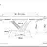 Стол обеденный Signal GENESIS Legno 160 (эффект дерева/дуб/черный)  заказать в Осколе по цене 117 739 руб. с доставкой в Старый Оскол, Губкин, Белгород