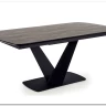 Стол обеденный Halmar VINSTON раскладной темно-серый/черный заказать в Осколе по цене 110 842 руб. с доставкой в Старый Оскол, Губкин, Белгород
