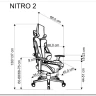 Кресло компьютерное Halmar NITRO 2 (красный/черный) заказать в Осколе по цене 43 394 руб. с доставкой в Старый Оскол, Губкин, Белгород
