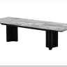 Стол АДАЖИО 240 (320) см MINERAL STONE NATURAL, керамика / Черный каркас заказать в Осколе по цене 123 150 руб. с доставкой в Старый Оскол, Губкин, Белгород