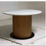 Стол MESA D120 цвет БЕЛЫЙ МРАМОР M326 / Каркас OAK, DISAUR заказать в Осколе по цене 68 300 руб. с доставкой в Старый Оскол, Губкин, Белгород