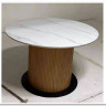 Стол MESA D120 цвет БЕЛЫЙ МРАМОР M326 / Каркас OAK, DISAUR заказать в Осколе по цене 68 300 руб. с доставкой в Старый Оскол, Губкин, Белгород