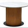Стол MESA D120 цвет БЕЛЫЙ МРАМОР M326 / Каркас OAK, DISAUR заказать в Осколе по цене 68 300 руб. с доставкой в Старый Оскол, Губкин, Белгород