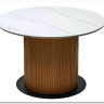 Стол MESA D120 цвет БЕЛЫЙ МРАМОР M326 / Каркас OAK, DISAUR заказать в Осколе по цене 68 300 руб. с доставкой в Старый Оскол, Губкин, Белгород