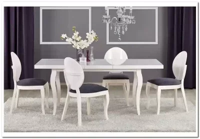 Стол обеденный Halmar MOZART 160 раскладной (белый)