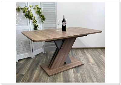 Стол EXEL 140 Дуб Трюфель/ Алюминий